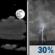 Tonight: Partly Cloudy then Chance Showers And Thunderstorms